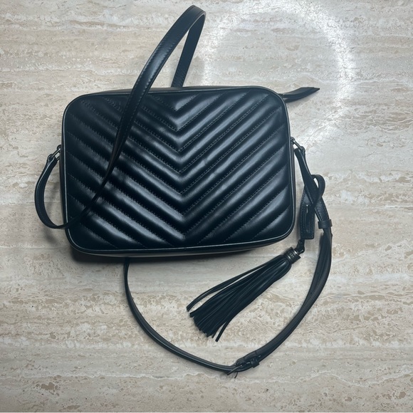 Yves Saint Laurent Calfskin Matelasse Monogram Lou Camera Bag - Picture 2 of 4